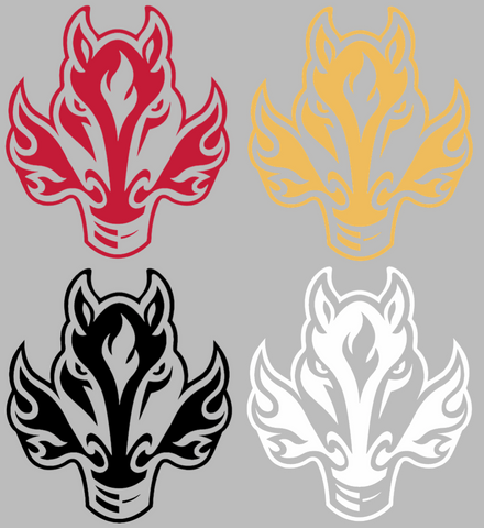 Calgary Flames Alternate Team Logo Premium DieCut Vinyl Decal PICK COLOR & SIZE