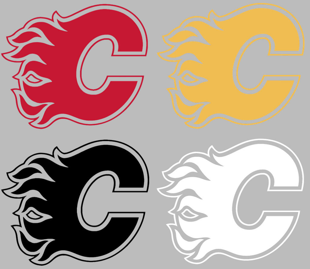 Calgary Flames Team Logo Premium DieCut Vinyl Decal PICK COLOR & SIZE