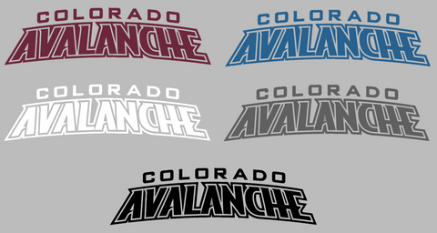 Colorado Avalanche Team Name Logo Premium DieCut Vinyl Decal PICK COLOR & SIZE