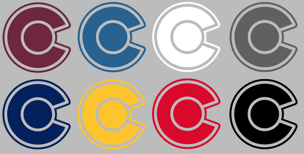 Colorado Avalanche Alternate Logo Premium DieCut Vinyl Decal PICK COLOR & SIZE
