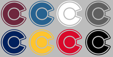 Colorado Avalanche Alternate Logo Premium DieCut Vinyl Decal PICK COLOR & SIZE