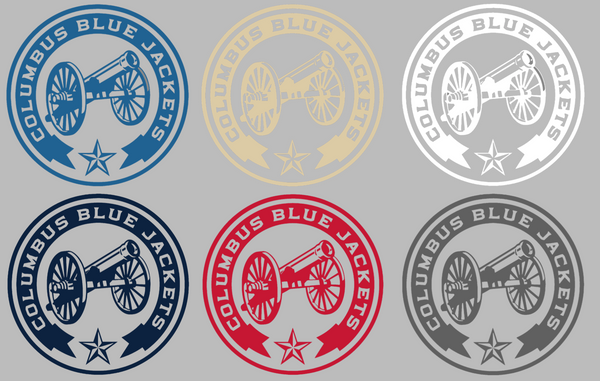 Columbus Blue Jackets Alternate Cannon Logo Premium DieCut Vinyl Decal PICK COLOR & SIZE