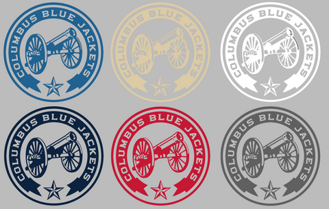 Columbus Blue Jackets Alternate Cannon Logo Premium DieCut Vinyl Decal PICK COLOR & SIZE