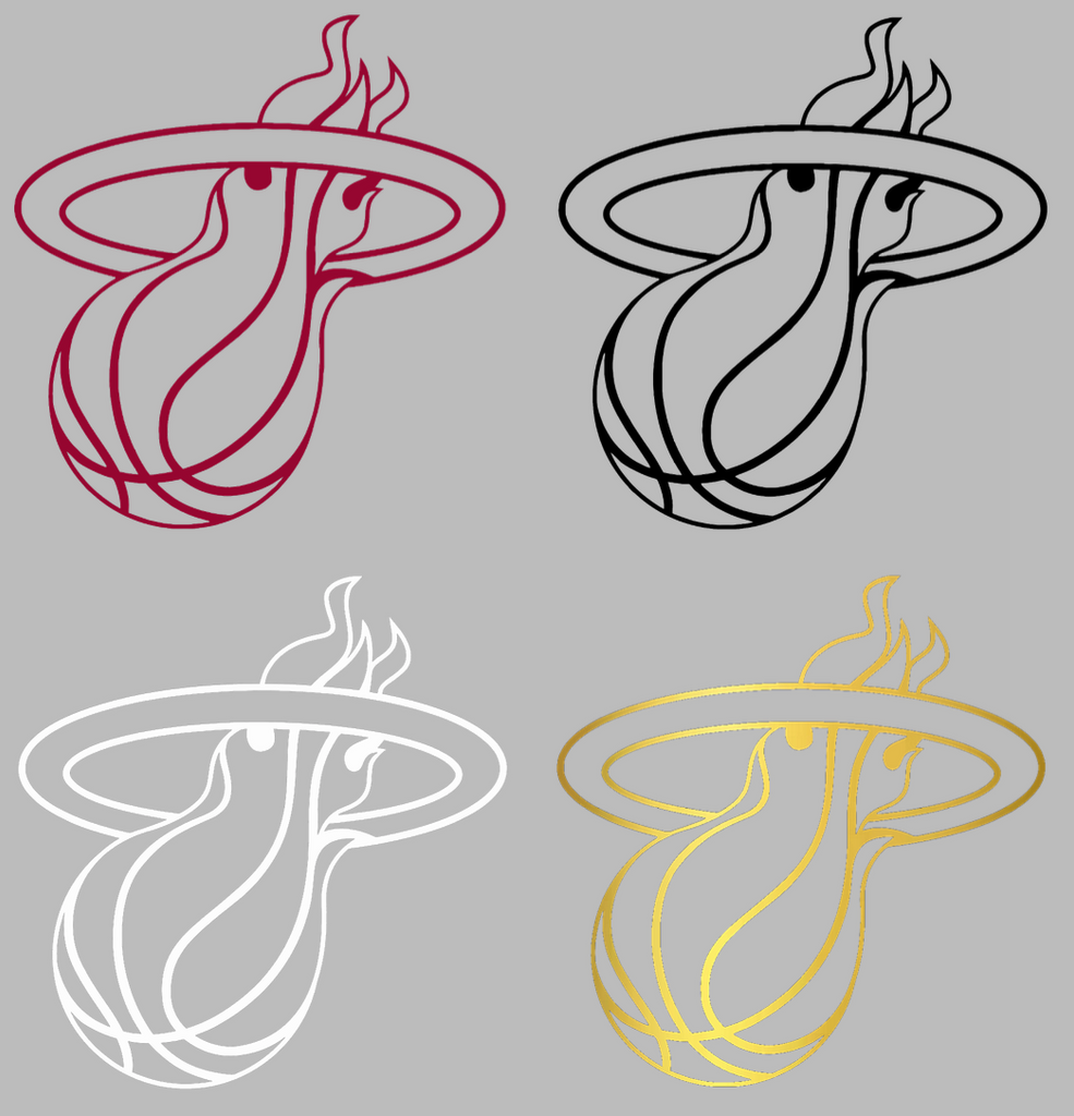 Miami Heat Team Logo Premium DieCut Vinyl Decal PICK COLOR & SIZE