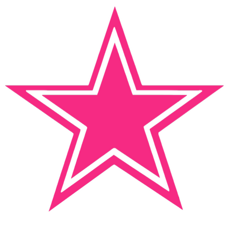Dallas Cowboys Hot Pink Team Logo Premium DieCut Vinyl Decal PICK SIZE