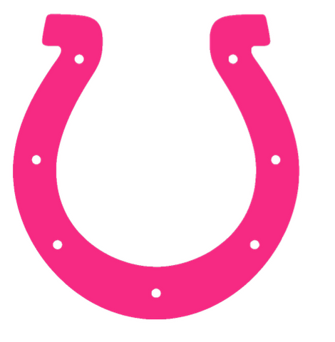 Indianapolis Colts Hot Pink Breast Cancer Awareness Premium DieCut Vinyl Decal PICK SIZE