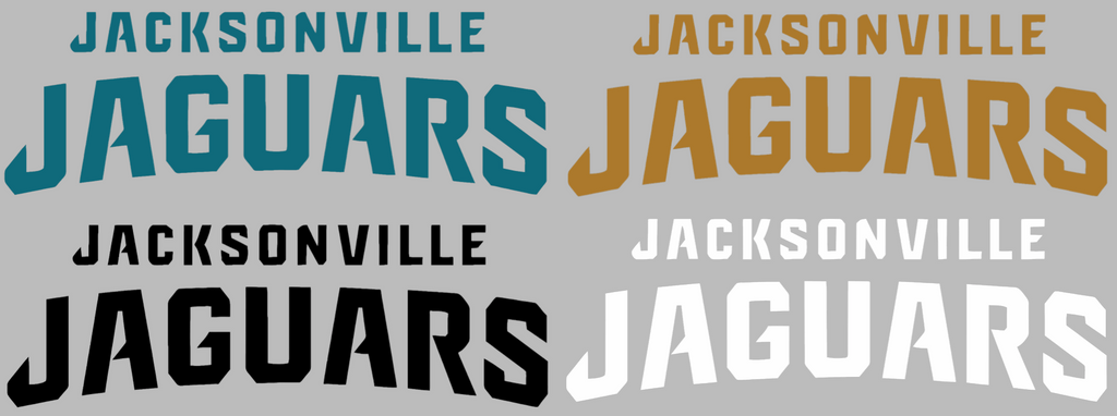 Jacksonville Jaguars Team Name Logo Premium DieCut Vinyl Decal PICK COLOR & SIZE