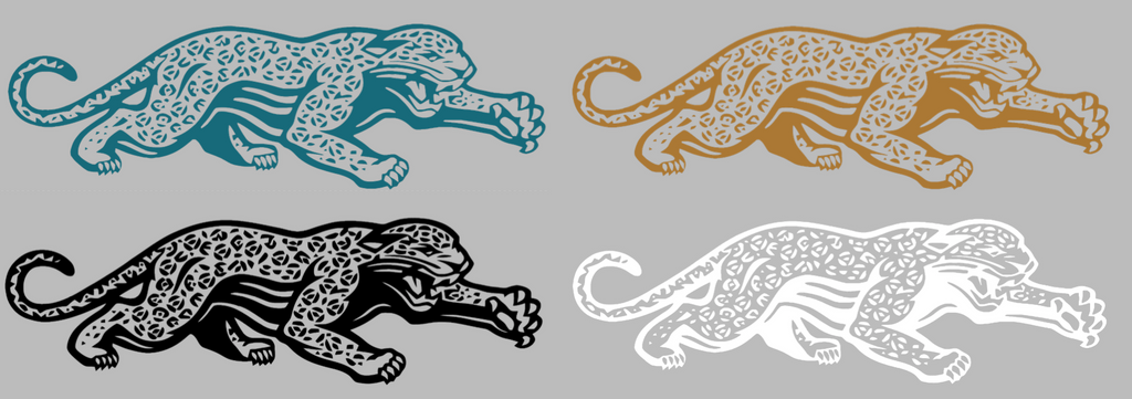 Jacksonville Jaguars Retro Throwback Logo Premium DieCut Vinyl Decal PICK COLOR & SIZE