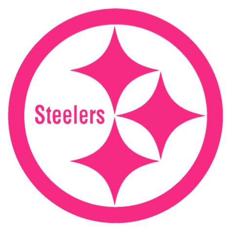Pittsburgh Steelers Hot Pink Breast Cancer Awareness Premium DieCut Vinyl Decal PICK SIZE