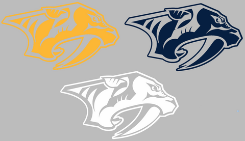 Nashville Predators Team Logo Premium DieCut Vinyl Decal PICK COLOR & SIZE