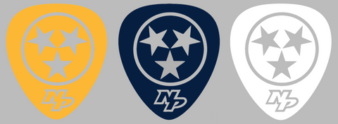 Nashville Predators Alternate Guitar Pick Logo Premium DieCut Vinyl Decal PICK COLOR & SIZE