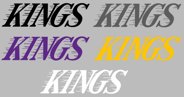 Los Angeles Kings Team Name Logo Premium DieCut Vinyl Decal PICK COLOR & SIZE
