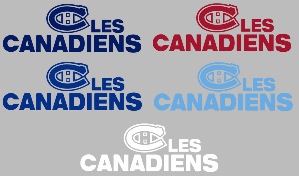 Montreal Canadiens Team Name Logo Premium DieCut Vinyl Decal PICK COLOR & SIZE