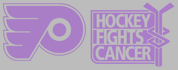 Philadelphia Flyers Purple Cancer Awareness Premium DieCut Vinyl Decal PICK SIZE