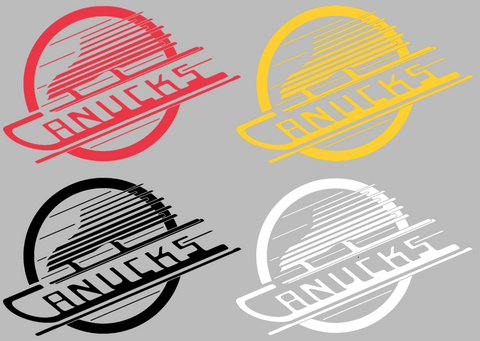 Vancouver Canucks Retro Throwback Logo Premium DieCut Vinyl Decal PICK COLOR & SIZE