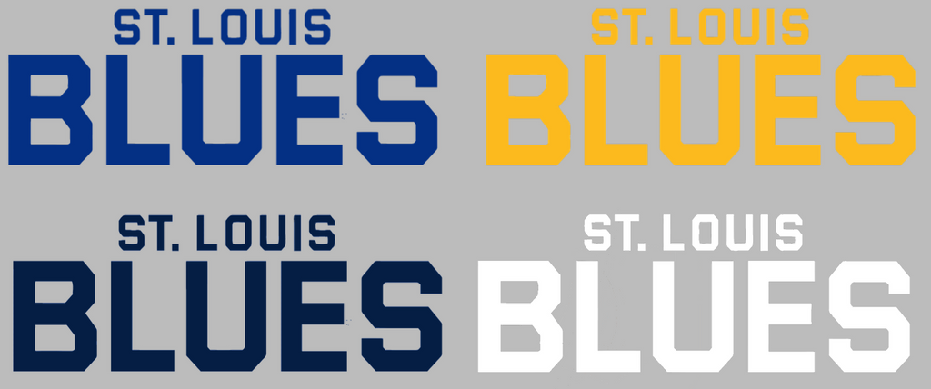 St Louis Blues Team Name Logo Premium DieCut Vinyl Decal PICK COLOR & SIZE