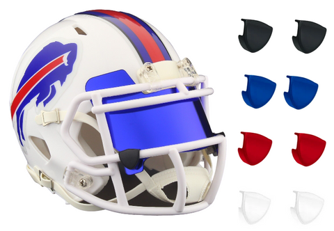 Buffalo Bills Riddell Speed Mini Football Helmet - Build Your Own w/ Custom Color Mini Visor Shield & Color Clips