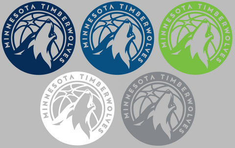 Minnesota Timberwolves Team Logo Premium DieCut Vinyl Decal PICK COLOR & SIZE