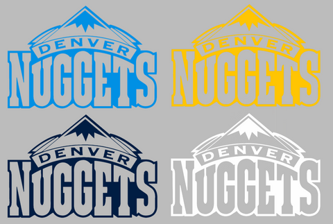 Denver Nuggets Retro Throwback 1990s-2010s Team Logo Premium DieCut Vinyl Decal PICK COLOR & SIZE