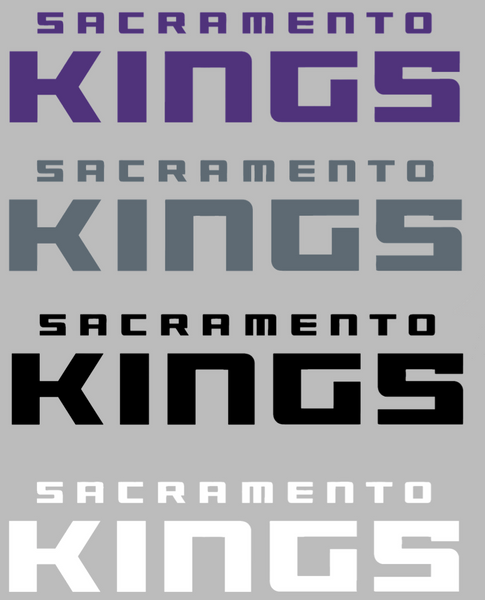 Sacramento Kings Team Name Logo Premium DieCut Vinyl Decal PICK COLOR & SIZE