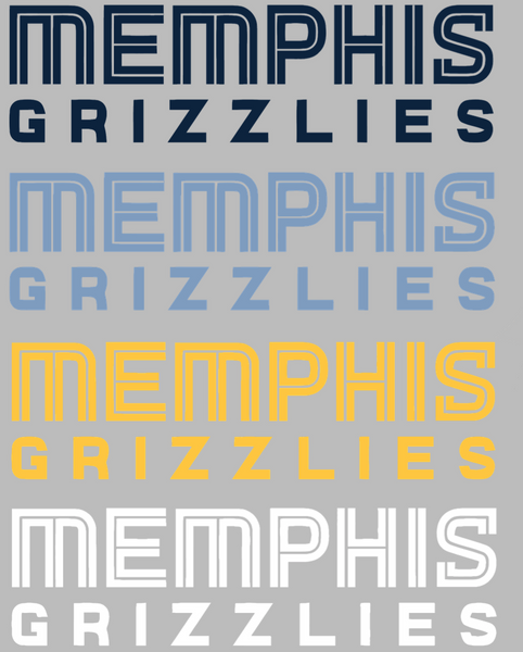 Memphis Grizzlies Team Name Logo Premium DieCut Vinyl Decal PICK COLOR & SIZE