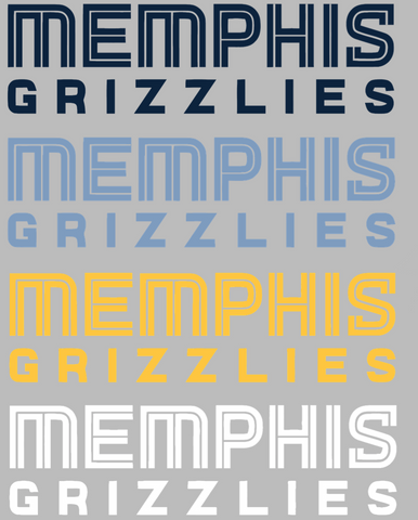 Memphis Grizzlies Team Name Logo Premium DieCut Vinyl Decal PICK COLOR & SIZE
