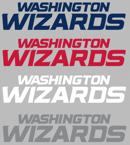 Washington Wizards Team Name Logo Premium DieCut Vinyl Decal PICK COLOR & SIZE