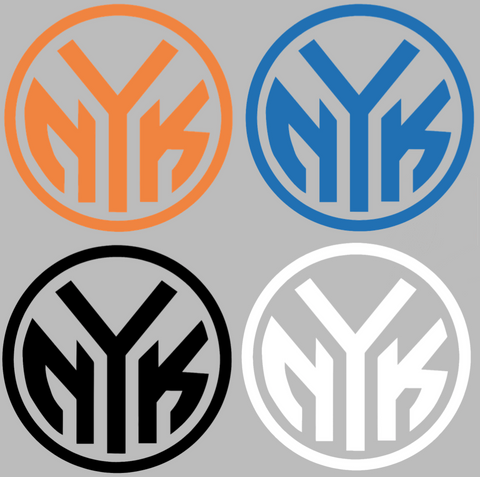 New York Knicks Alternate NYK Logo Premium DieCut Vinyl Decal PICK COLOR & SIZE