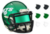 New York Jets Riddell Speed Mini Football Helmet - Build Your Own w/ Custom Color Mini Visor Shield & Color Clips