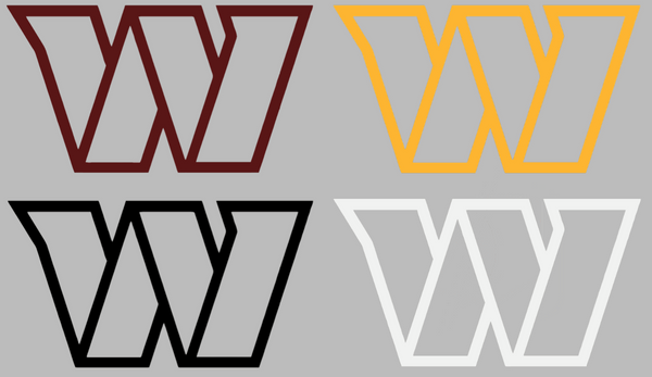 Washington Commanders Team Logo Premium DieCut Vinyl Decal PICK COLOR & SIZE
