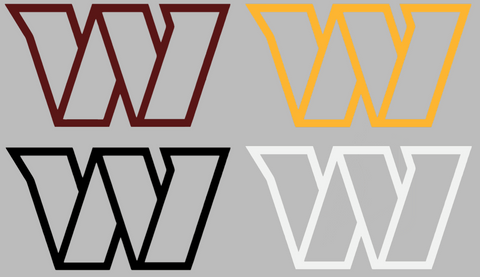 Washington Commanders Team Logo Premium DieCut Vinyl Decal PICK COLOR & SIZE