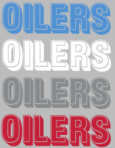Houston Oilers Retro Throwback Team Name Logo Premium DieCut Vinyl Decal PICK COLOR & SIZE