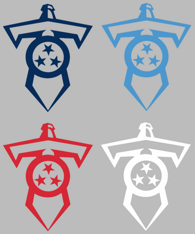 Tennessee Titans Alternate Logo Premium DieCut Vinyl Decal PICK COLOR & SIZE