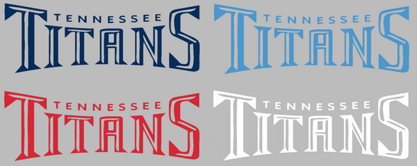 Tennessee Titans Team Name Logo Premium DieCut Vinyl Decal PICK COLOR & SIZE