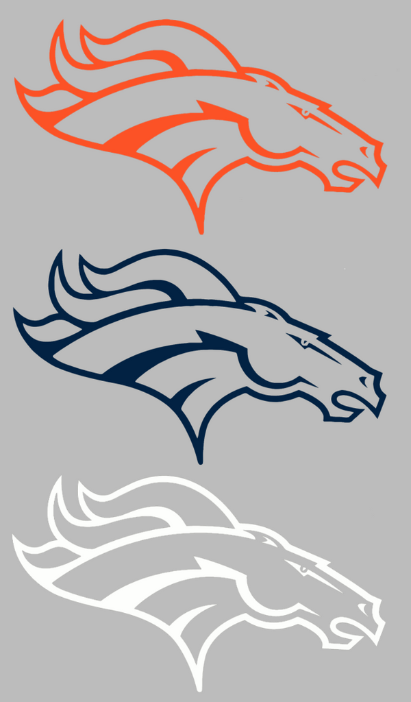 Denver Broncos Team Logo Premium DieCut Vinyl Decal PICK COLOR & SIZE