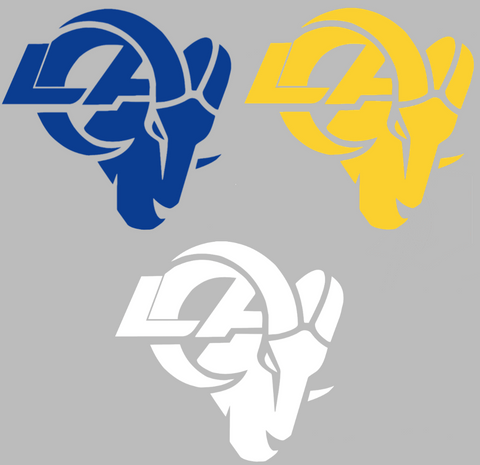 Los Angeles Rams Alternate Logo Premium DieCut Vinyl Decal PICK COLOR & SIZE