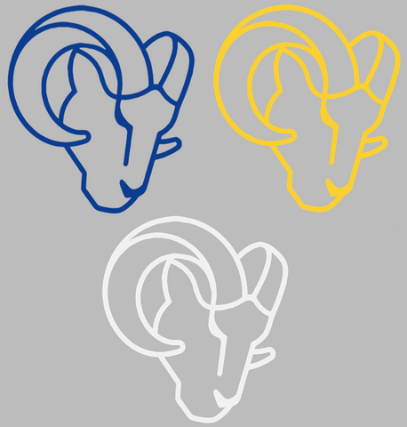 Los Angeles Rams Alternate Logo Premium DieCut Vinyl Decal PICK COLOR & SIZE