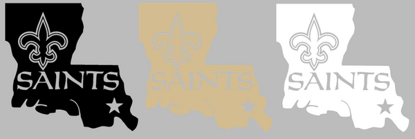 New Orleans Saints Alternate Logo Premium DieCut Vinyl Decal PICK COLOR & SIZE