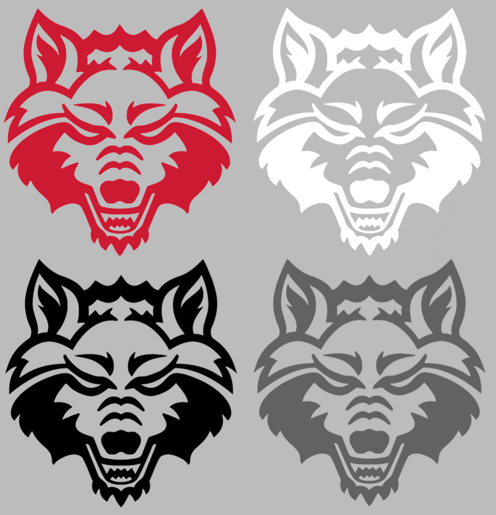 Arkansas State Red Wolves Team Logo Premium DieCut Vinyl Decal PICK COLOR & SIZE