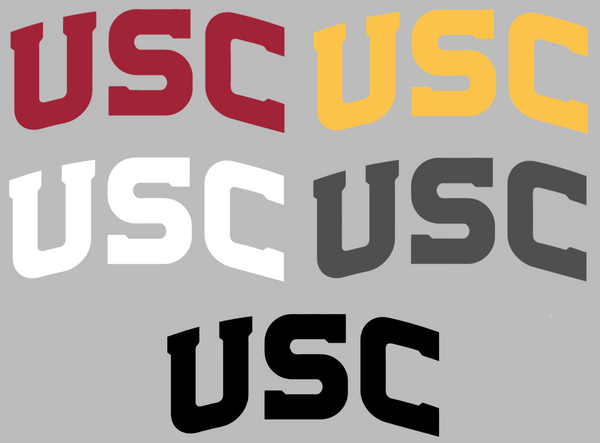 USC Southern California Trojans Team Name Logo Premium DieCut Vinyl Decal PICK COLOR & SIZE