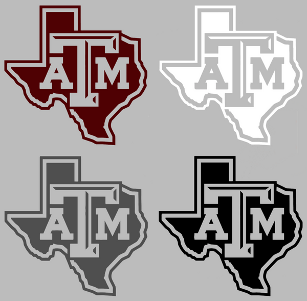 Texas A&M Aggies Team Logo Premium DieCut Vinyl Decal PICK COLOR & SIZE
