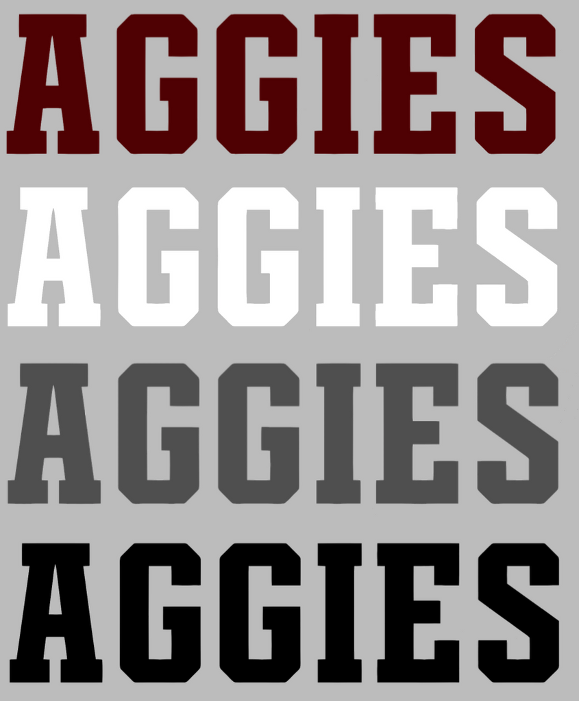 Texas A&M Aggies Team Name Logo Premium DieCut Vinyl Decal PICK COLOR & SIZE