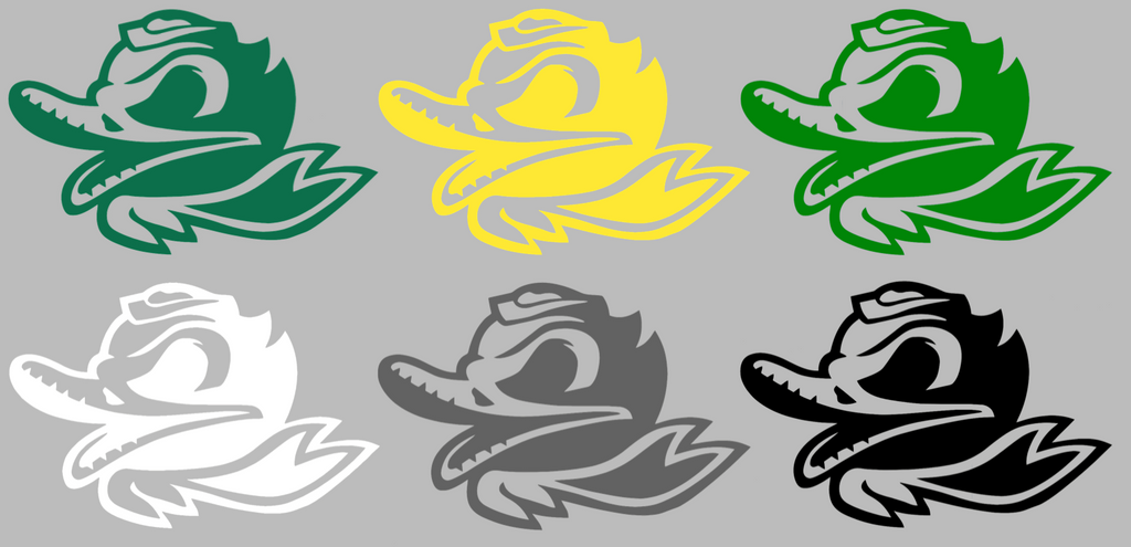 Oregon Ducks Combat Puddles Mascot Logo Premium DieCut Vinyl Decal PICK COLOR & SIZE