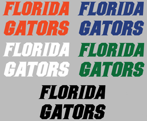 Florida Gators Team Name Logo Premium DieCut Vinyl Decal PICK COLOR & SIZE