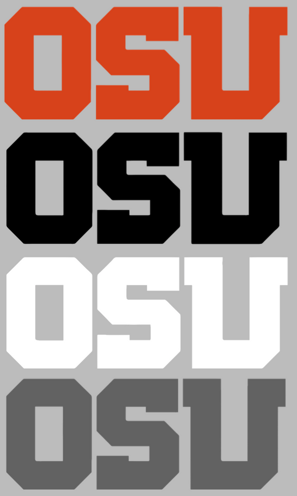 Oregon State Beavers OSU Logo Premium DieCut Vinyl Decal PICK COLOR & SIZE