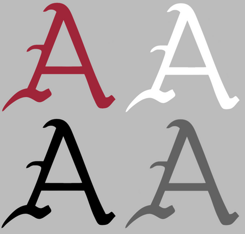 Arkansas Razorbacks Alternate A Logo Premium DieCut Vinyl Decal PICK COLOR & SIZE
