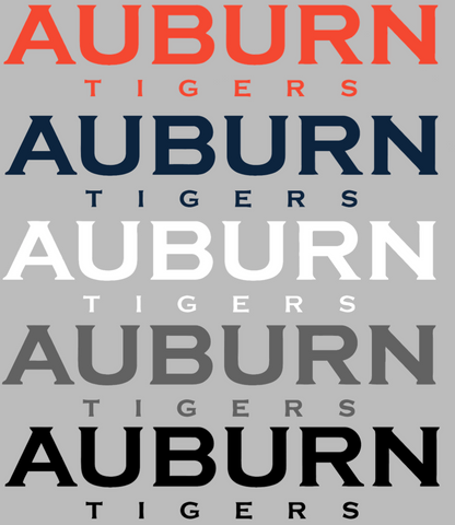 Auburn Tigers Team Name Logo Premium DieCut Vinyl Decal PICK COLOR & SIZE