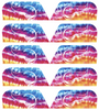 Minnesota Vikings Visor Tab Decals for Full Size Football Helmet PICK YOUR COLOR