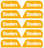 Pittsburgh Steelers Visor Tab Decals for Full Size Football Helmet PICK YOUR COLOR