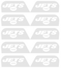 New York Jets Visor Tab Decals for Full Size Football Helmet PICK YOUR COLOR